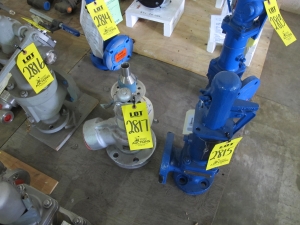 VALVE, RELIEF TYPE, SS/CS MATERIAL, PILOT STYLE, SS TRIM, 200 LB RATING, SPECIAL CONNECTIONS. ANGLED FOR 20" REHEATER VALVE, PART # 9361701 (W-51) LOADING & HANDLING FEE $15-